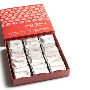 boite marron glacés artisanale en ligne