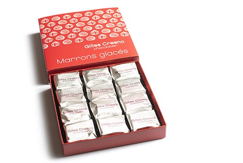 boite marron glacés artisanale en ligne