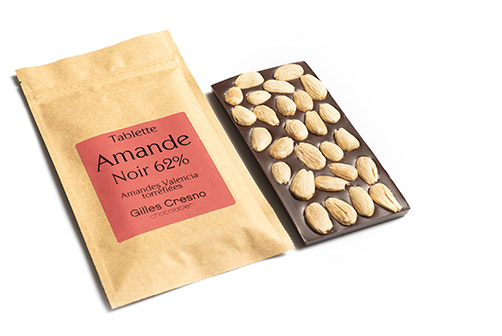 tablette amande chocolat en ligne artisanale