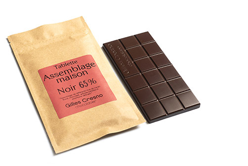 Tablette de chocolat maison 65%