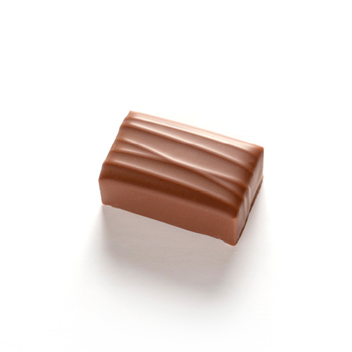 Ganache tendre au caramel à la Fleur de sel de Guérande.