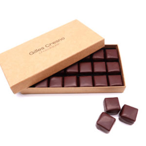 Coffret de Chocolats - Boîte de 36 Carrés de Chocolat Blanc à la Vanille à  Déguster ou