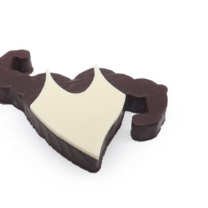 Bouchée "Super Musclor" praliné AMANDE NOISETTE lisse noir – Image 1