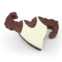 Bouchée "Musclor" praliné noisette lait