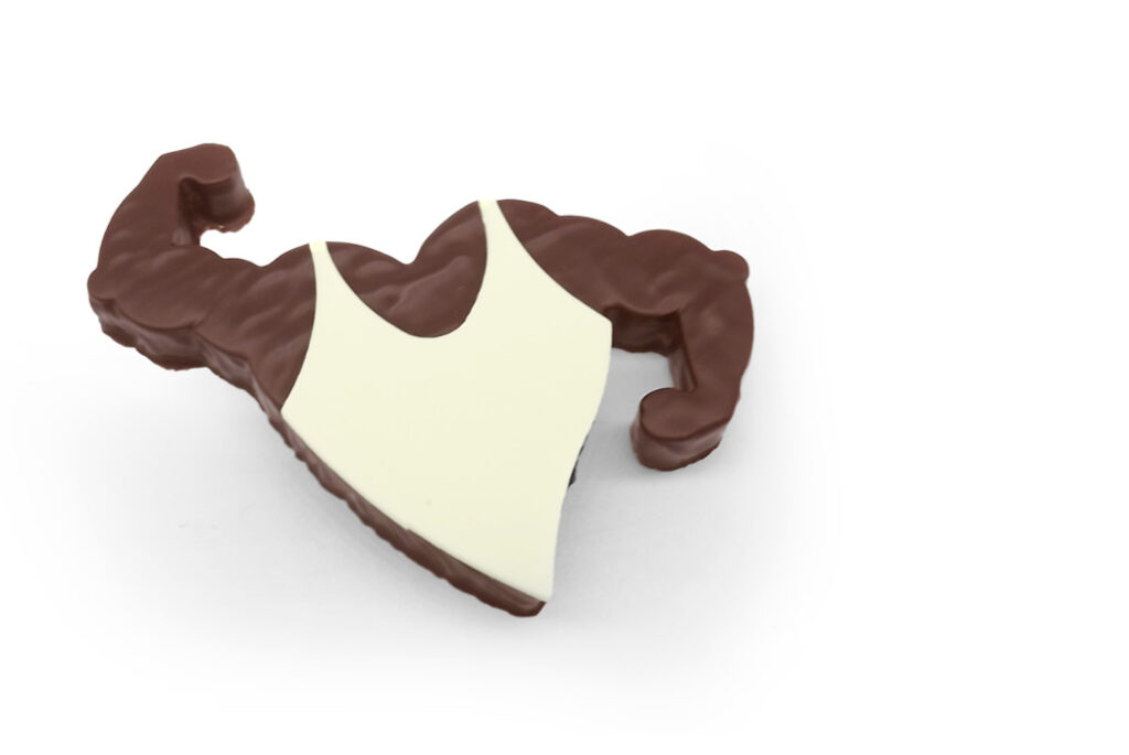 Bouchée "Musclor" praliné noisette lait