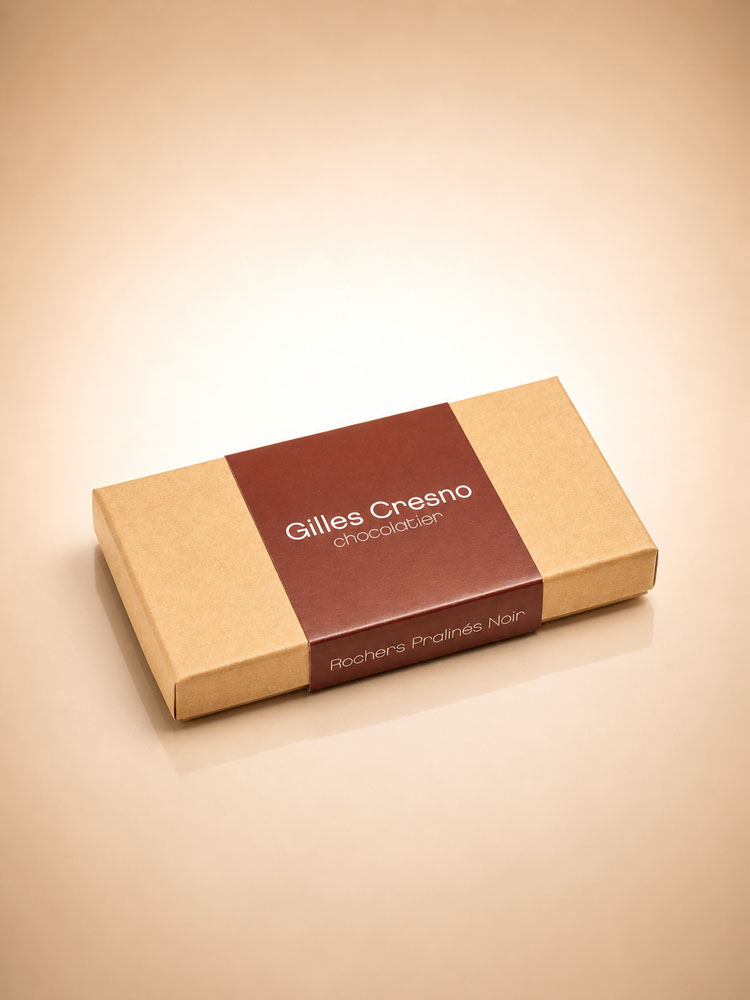 Coffret Rochers praliné NOISETTES noir – Image 2