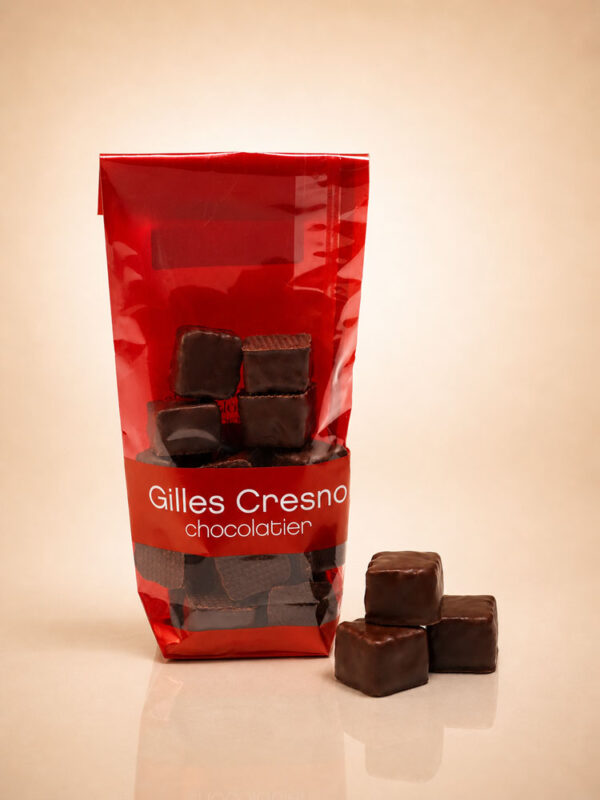 Sachet Rochers praliné NOISETTES noir